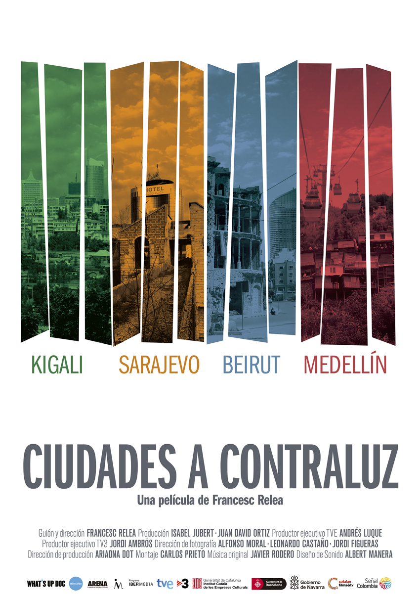 Cartel de Ciudades a contraluz