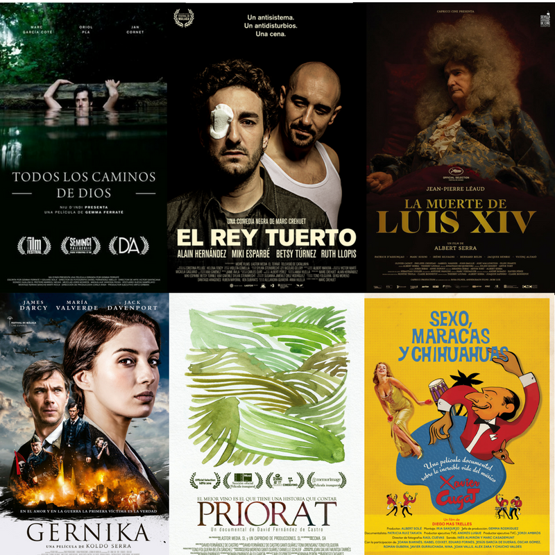 Collage de películas nominadas a los GAUDÍ